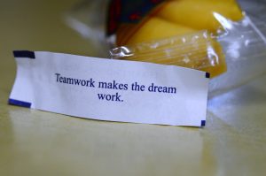 teamwork makes the dream work fortune cookie fortune