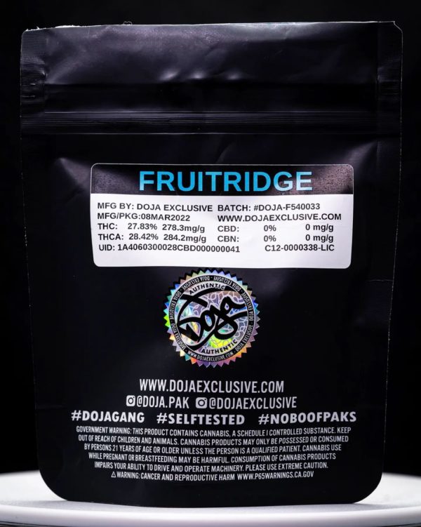 Strain Review Fruitridge By Doja Exclusive The Highest Critic