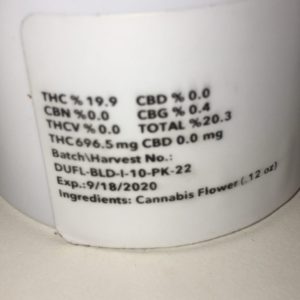 la confidential truflower from trulieve label percentages by indicadam