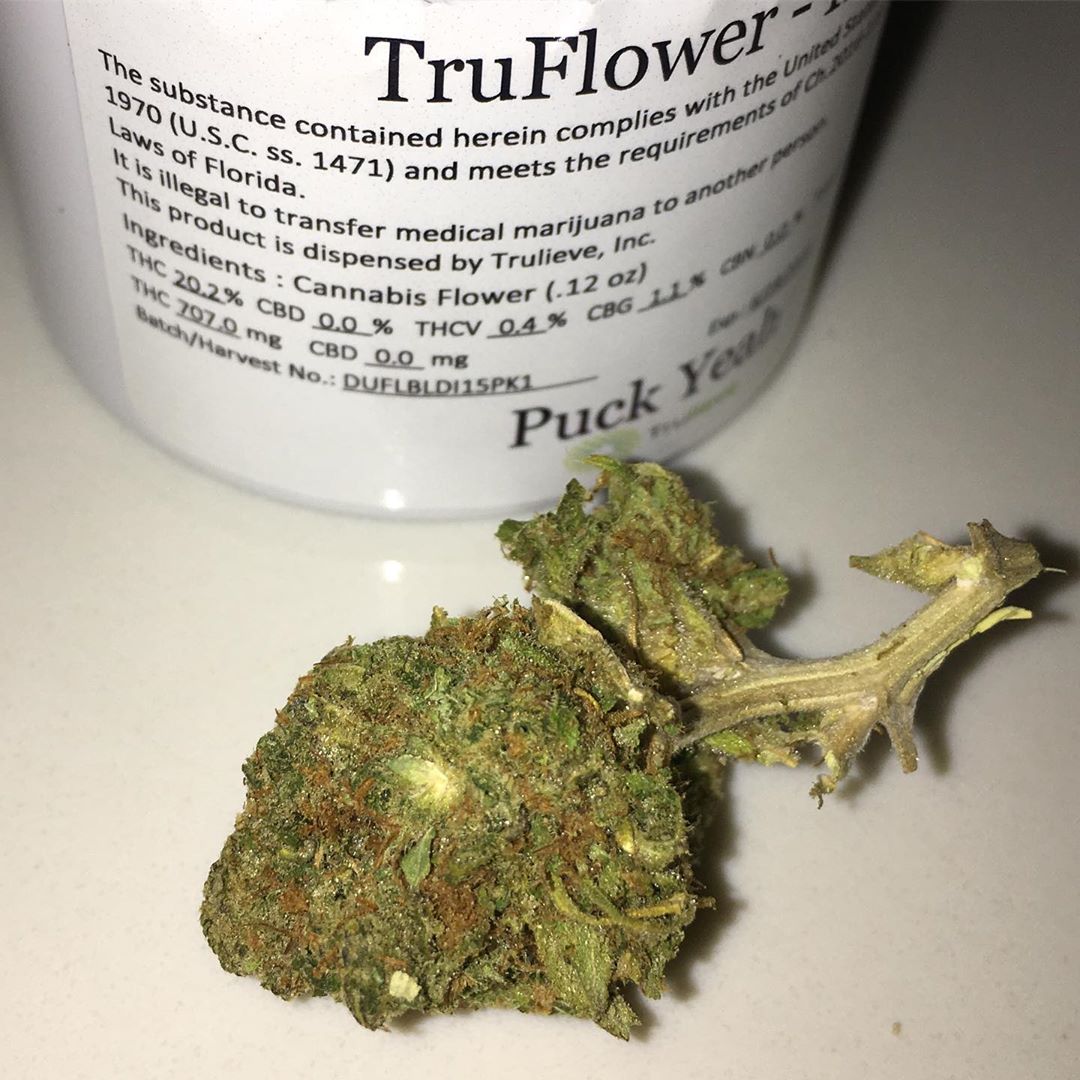 puck yeah truflower from trulieve strain review by indicadam