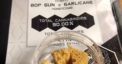 bop gun x garlicane crumble by white label extracts concentrate review by pdxstoneman