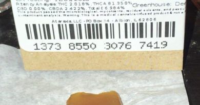 gelato sunrock shatter from gold leaf concentrate review by nightmare_ro