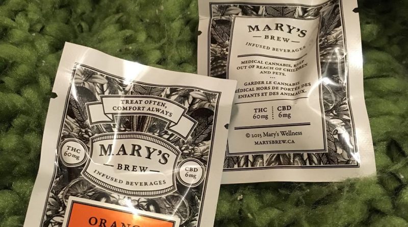 mary's wellness infused orange pekoe tea edibles drinkables review by thecoughingwalrus