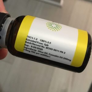 space bomb hybrid tincture by trulieve thc percentage label by indicadam