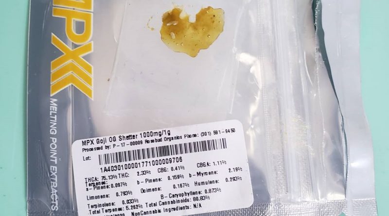 goji og shatter by melting point extracts concentrate review by green.is.for.hope