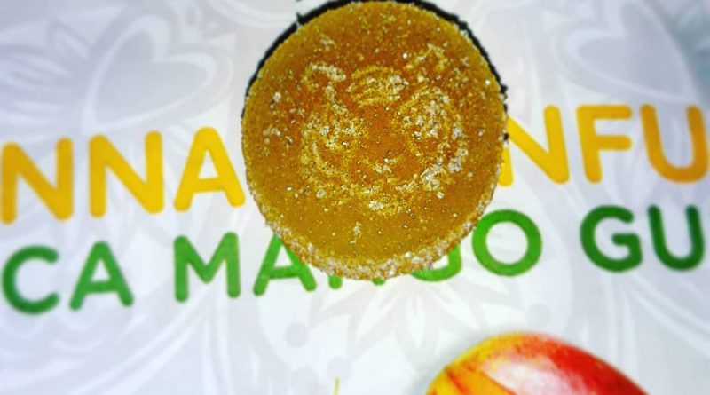 mango infused gummies by kanha treats edible review by sjweedreview