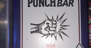 milk chocolate punch bar by punch edibles review by sjweedreview