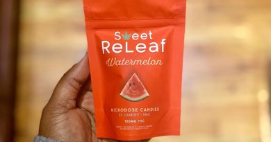 watermelon microdose candies by pts sweet releaf edible review by upinsmokesession