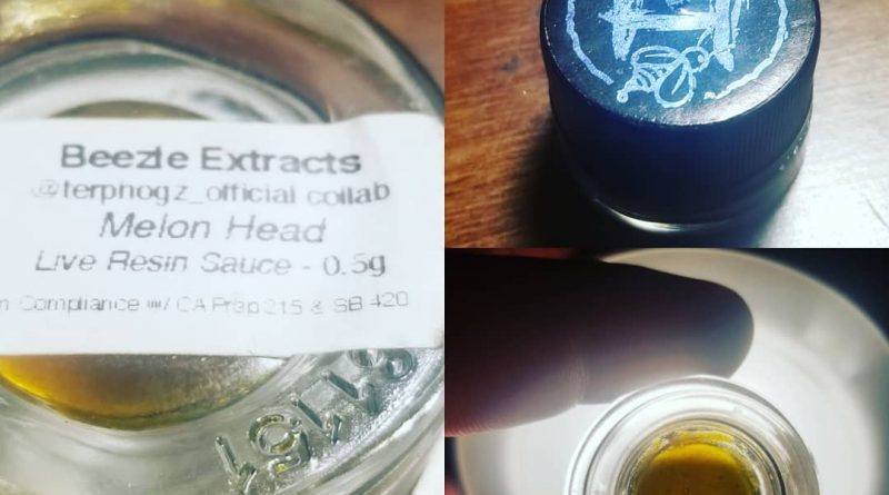 melon head live resin sauce by beezle extracts concentrate review by sticky_haze420