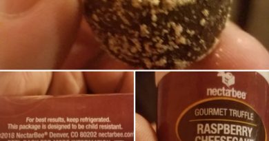 nectarbee raspeberry cheesecake truffle edible review by sticky_haze420