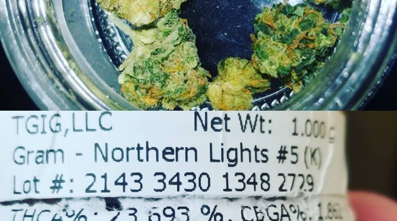 northern lights #5 from acres cannabis strain review by sticky_haze420