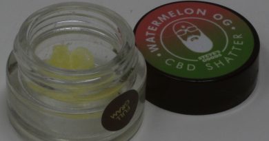 watermelon og cbd shatter by steve's goods review by thehighestcritic