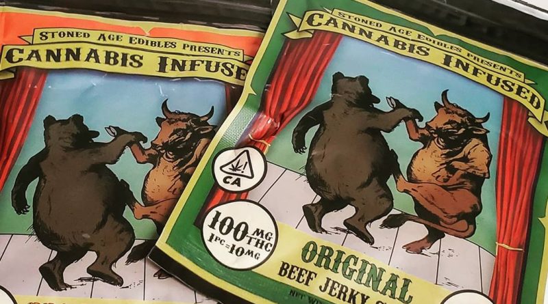 cannabis infused beef jerky sticks by stoned age edibles edible review by herbtwist