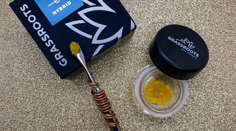 birthday cake sugar by grassroots cannabis concentrate review by upinsmokesession