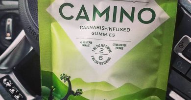 camino sparkling pear gummies by kiva confections edible review by herbtwist