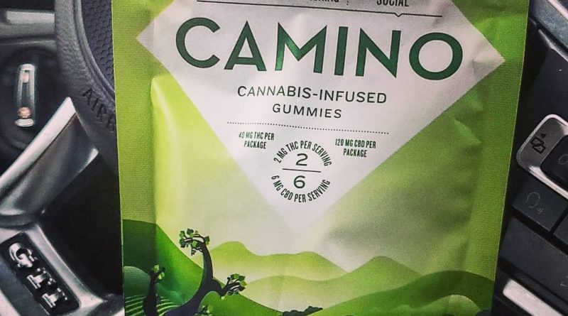 camino sparkling pear gummies by kiva confections edible review by herbtwist