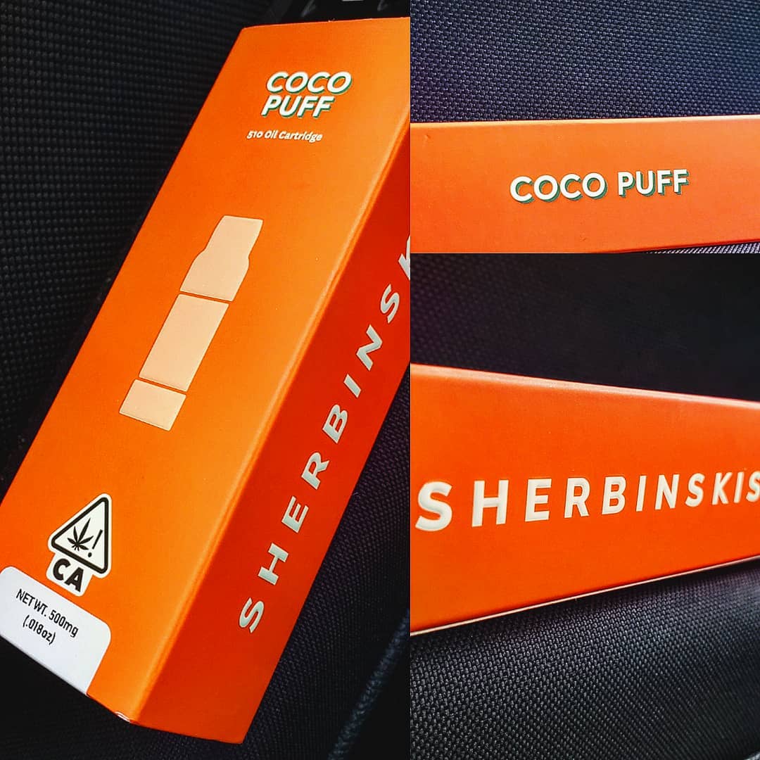 coco puff cartridge by SHERBINSKIS vape review by herbtwist