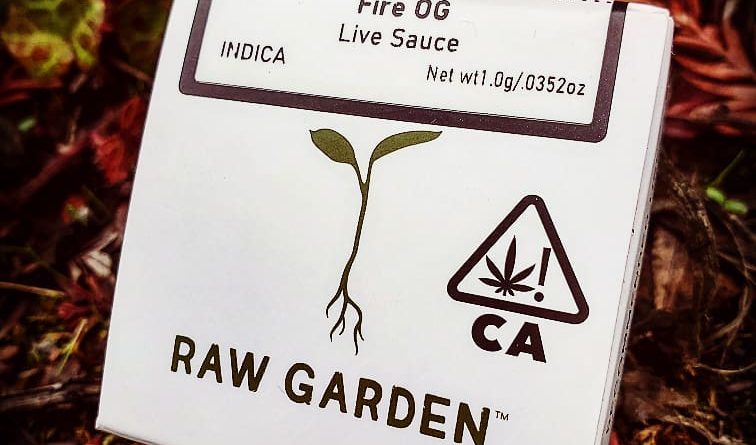fire og live sauce by raw gardens concentrate review by herbtwist