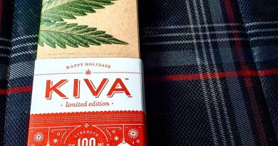 peppermint bark chocolate by kiva edible review by herbtwist