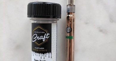 red headed stranger terp tank by revolution cannabis vape cartridge review by upinsmokesession