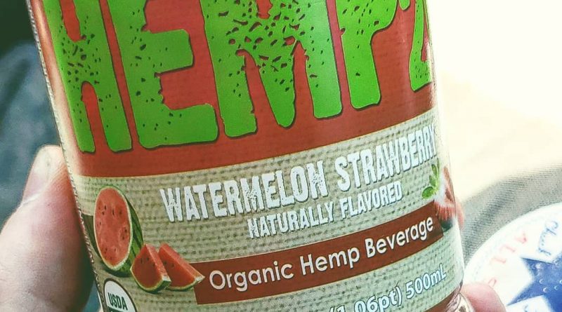 watermelon strawberry organic hemp beverage by hemp2o drinkables review by herbtwist