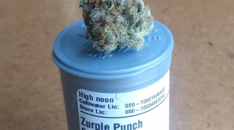 zurple punch by high noon cultivation strain review by pdxstoneman