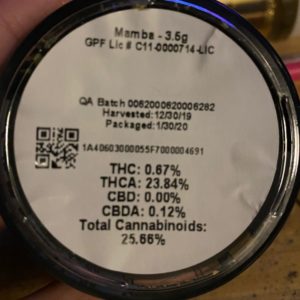 mamba by grizzly peak strain review by trunorcal420 2