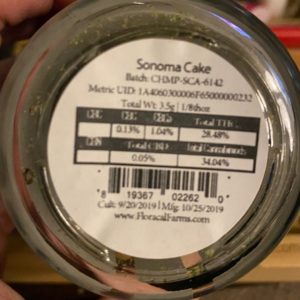 sonoma cake by floracal farms strain review by trunorcal420 3