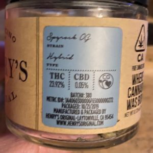 spyrock og by henry's original strain review by trunorcal420 2