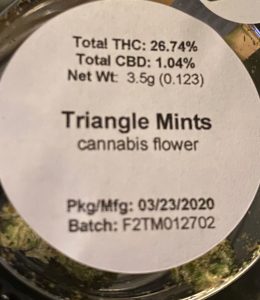 triangle mints by lost coast exotics strain review by trunorcal420 3