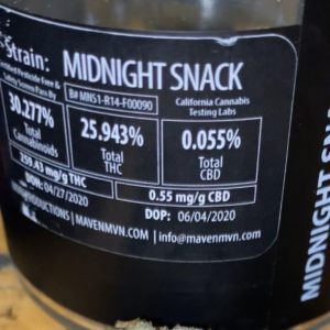 midnight snack by maven genetics strain review by trunorcal420 3