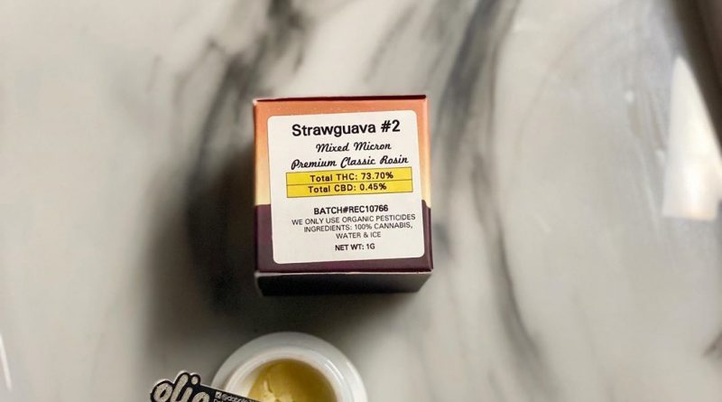 strawguava #2 rosin by olio concentrate review by upinsmokesession