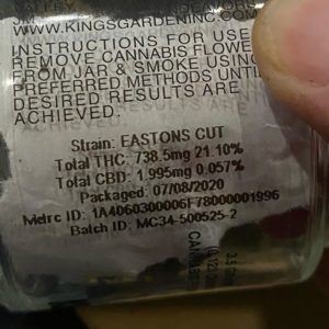 easton's cut by kings garden strain review by trunorcal420 2