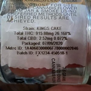 king's cake by kings garden strain review by trunorcal420 2