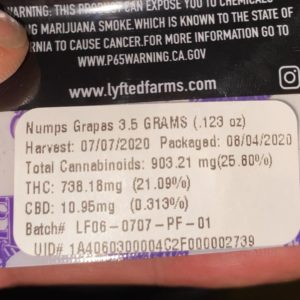 nump's grapes by lyfted farms strain review by trunorcal420 2