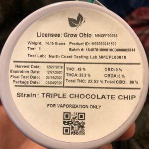 triple chocolate chip by grow ohio strain review by greenbuckeyereviews 2