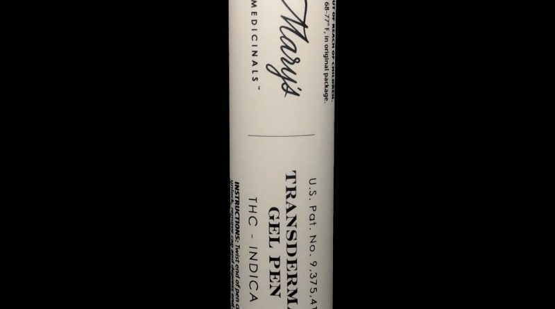 thc transdermal gel pen by mary's medicinals topical review by shanchyrls