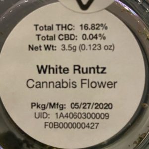 white runtz by lost coast exotics strain review by trunorcal420 2