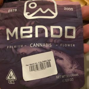 zkittle cake by mendo inc. strain review by trunorcal420