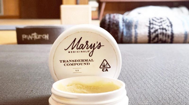 1 to 1 transdermal compound by mary's medicinals topical review by anna.smokes.canna