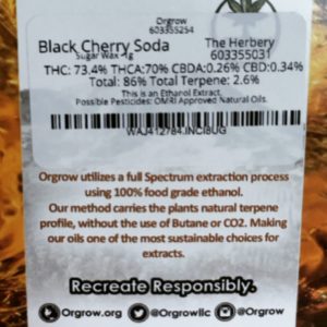 black cherry soda eho by orgrow concentrate review by 502strainsheet 3