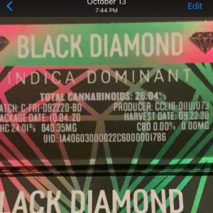 black diamond by cru cannabis strain review by trunorcal420 2