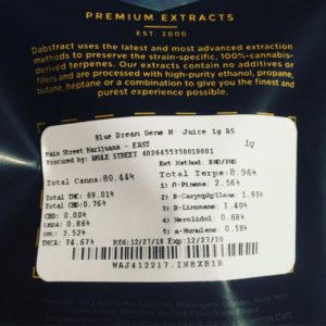 blue dream terp sauce by dabstract concentrate review by 502strainsheet 3