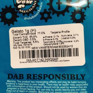 gelato wax by slab mechanix concentrate review by 502strainsheet 2