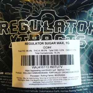 gg#4 sugar wax by regulator xtracts concentrate review by 502strainsheet 2