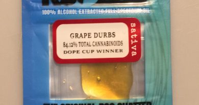grape durbs rso shatter by rso+go concentrate review by 502strainsheet