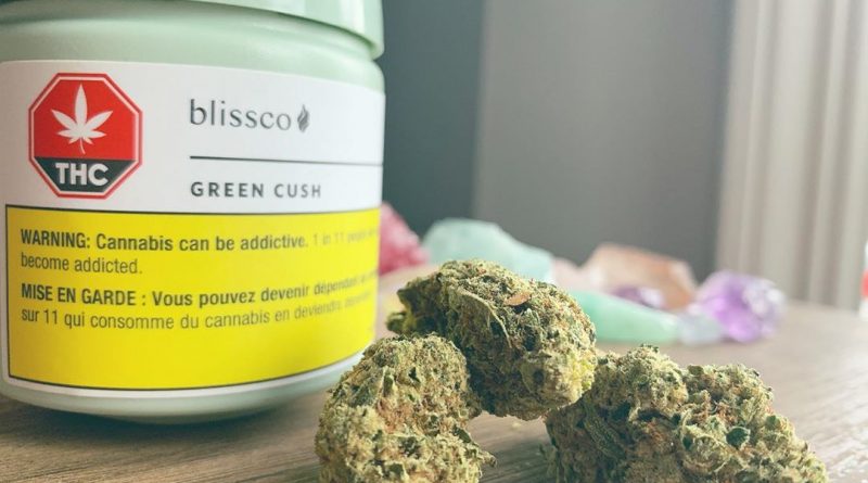 green cush by blissco strain review by brandiisbaked