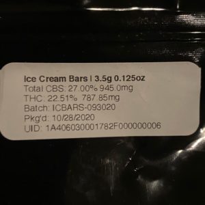 ice cream barz by xotic flavorz strain review by trunorcal420 2