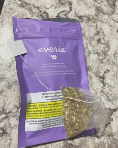 lavender chamomile cbd tea by everie drinkable review by brandiisbaked 2