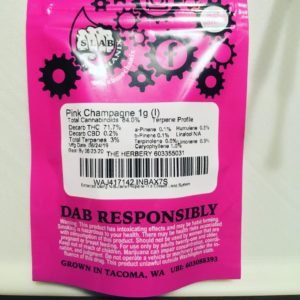 pink champagne crumble by slab mechanix concentrate review by 502strainsheet 3